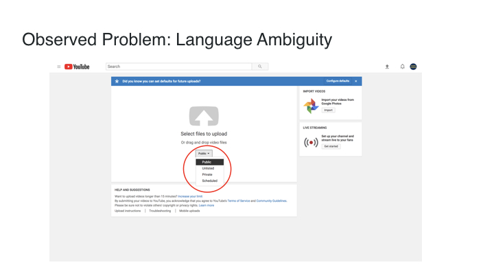 Problem1: language ambiguity